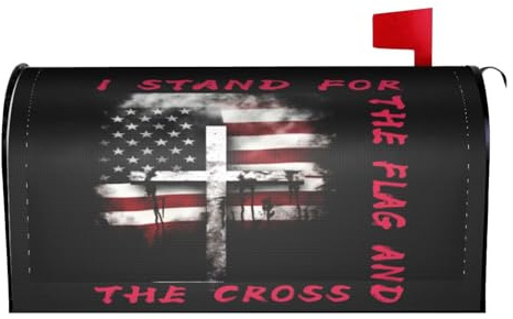 XiXiLOD I Stand for The Flag 01 Mailbox Covers Magnetic Wraps Post Letter Box Cover Garden Home Decor Standard Size 25.5 H x 21 W