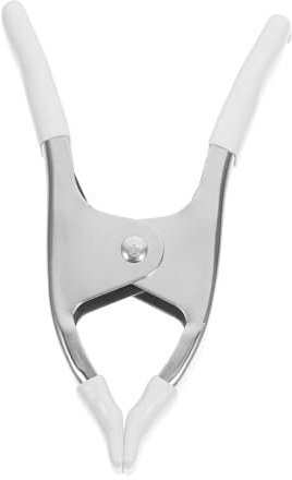 NULYLU Heavy Duty Nickel-Plated Spring Clips 6-inch Multi-Purpose Metal Clamps for Photography Backdrops and Woodworking Strong Grip PVC Protective Coating