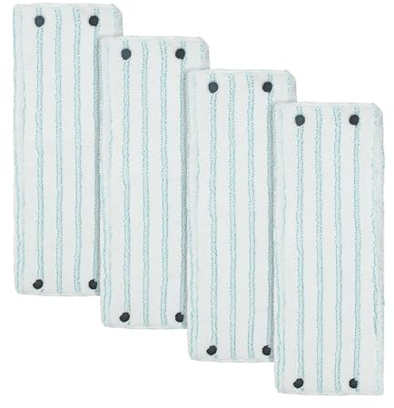 4 Stück Bodenwischer Ersatzbezug - 42 × 15.5 cm Wischbezug kompatibel mit Leifheit für alle Bodenarten Bodenwischer Ersatzbezug Wischmopp Bezug Wischbezug Ersatz