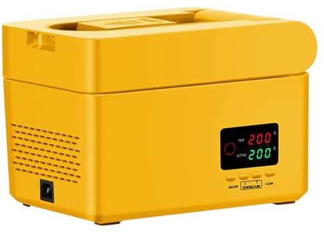 Intelligent Household Oil Press, Kitchen Automatic Oil Press Machine, Adjustable Temperature 40-240℃,Stainless Steel, Automatic,Yellow