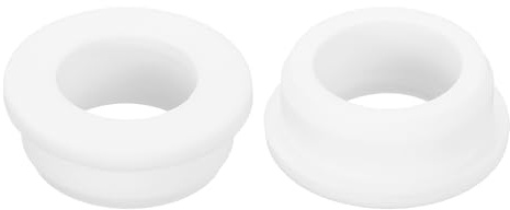 QUARKZMAN 2 Stück Gummitülle Weiß 1-3/8 (35mm) Bohrloch, 1 (25mm) ID Loch Top Hat Grommet Kabeldurchführung Gummi für Verkabelung, Automobil