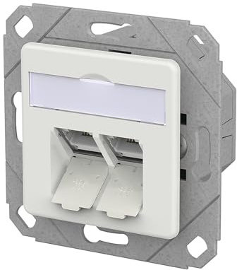 METZ CONNECT E-DAT C6A LSA++ Dose, 2 Port, UPk, verkehrsweiß