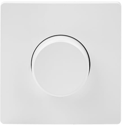 Interrupteur Variateur de Lumiere LED 100-240V Type Rotatif Dimmer LED 5-300W Variateur SCR à un fil pour lampes LED, incandescentes et halogènes (BQ-TTLDIM-UT)