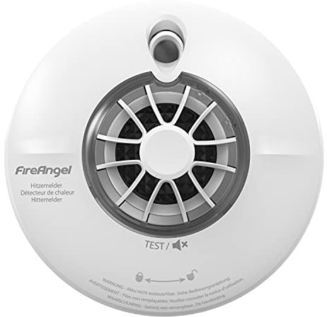 FireAngel HT-630 Détecteur de Chaleur pour Cuisine, Alarme de Chaleur pour Cuisine de Classe A1, avec Pile Scellée d’Une Durée de Vie de 10 Ans