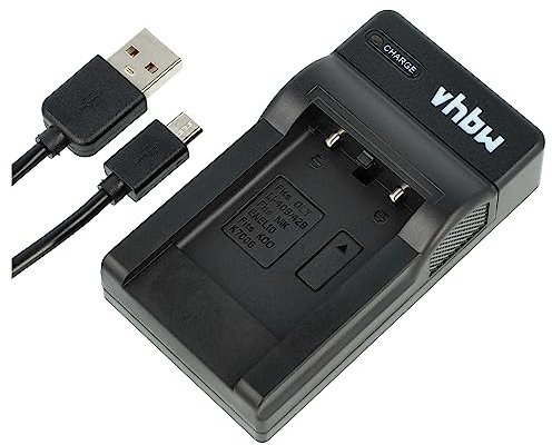 vhbw USB Ladegerät kompatibel mit Fujifilm NP-45, NP-45A Kamera Camcorder/Akku - Ladeschale, Ladeanzeige, 4,2 V