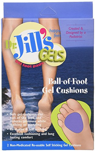 Dr. Jills Gel Ball of Foot Cushions (Self-Sticking and Re-Usable)