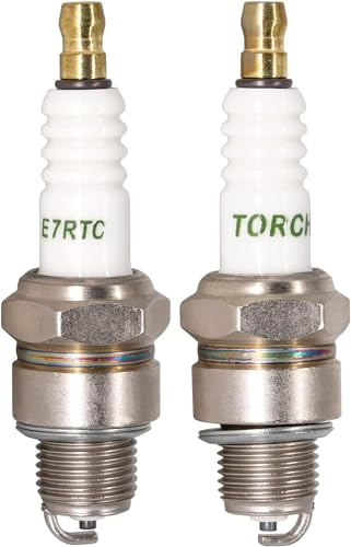 TORCH 2 Bitar E7RTC Solid Tändstift ersättning NGK 7022 BPR6HS, BPR7HS, 6422, för CHAMPION RL82YC QL82YC, DENSO W22FPR-U, BOSCH W225T7 WR6BC WR5BC Tändstift, OEM