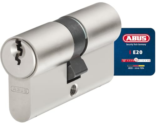 ABUS Profilzylinder E20NP 28/34 - Türschloss für Sicherheit an Haus- und Wohnungstüren inkl. 3 Schlüssel - ABUS Sicherheitslevel 5 | Qualitäts-6-Stift-Zylinder mit Anti-Picking-Gehäusestiften, Sicherheitslevel 5, inkl. 3 Schlüssel