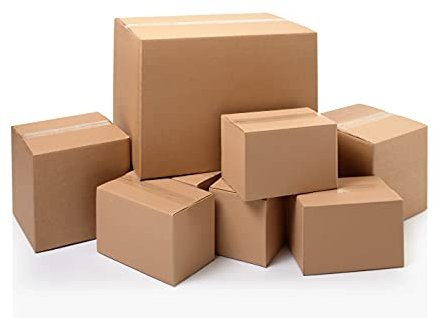 Scatole Cartone Trasloco 60x40x40 Scatoloni Imballaggio Spedizioni Cartoni Trasloco Scatoli per Pallet in cartone Ondulato Avana Leggere Solide e Resistenti - 10 pezzi - Made in Italy