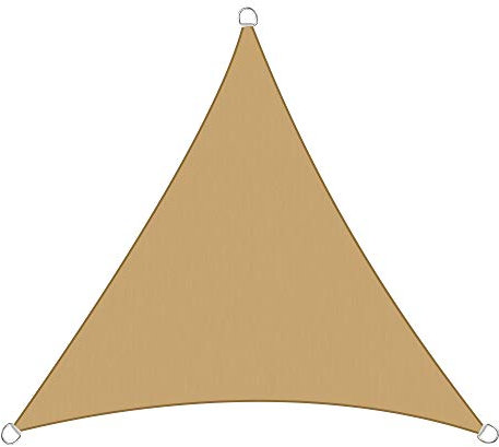 Green Bay Sun Shade Sail Garden Patio Party Sunscreen Awning Canopy 98% UV Block Triangle Sand 5x5x5m
