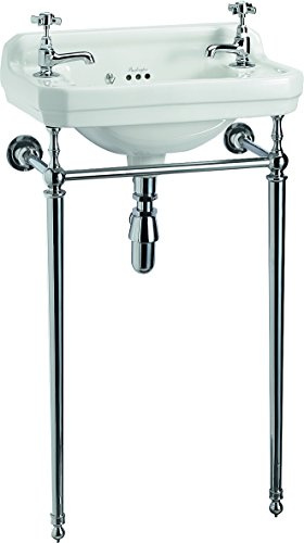 JUSNOVA Burlington Edwardian 51cm Cloakroom Basin with Basin Stand