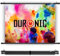 Duronic Projector Screen BPS90/43 | 90’’ Bar Projection Screen Size 183 x 137cm Matt White Ultra HD | Wall Ceiling Mountable Home Cinema School Office