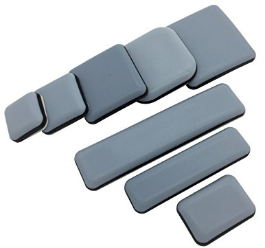 4 Stück Teflongleiter selbstklebend verschiende Größen auswählbar (45x45 mm) PTFE Gleiter Möbelgleiter