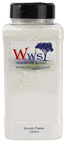 War World Scenics Smooth Model Plaster 1000ml Canister - Modelling System Railway Diorama Sculpting Scenery Landscape Wargame Military Sculpt Arts & Crafts