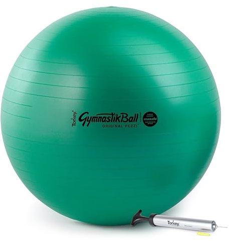 PEZZI Original Gymnastikball MAXAFE 75cm Pumpe grün