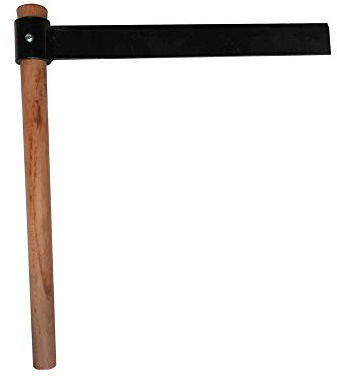 Schindelfroe-Werkzeug und Anzündaxt zum Spalten von Brennholz, 38,1 cm, hochwertige geschmiedete Klinge, Schindelfroe mit 45,7 cm Holzgriff, Fröschaxt, Holzfroe-Werkzeug