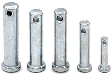 HEAVYTOOL Sicherungsbolzen verzinkt 6mm x 25mm (10 Stück) Bolzen Splintbolzen Stecksplint Sicherungsstift Steckbolzen
