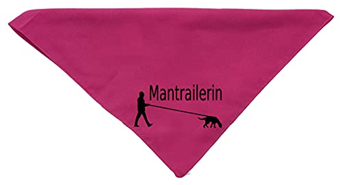 Hundehalstuch Mantrailerin im Einsatz Suchhund Mantrailing