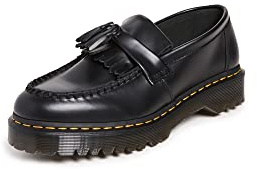 Dr. Martens Unisex loafer mockasin, Svart slät, 37 EU