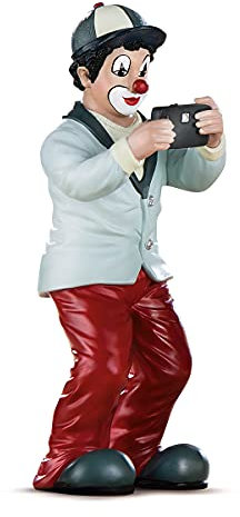 Gildeclown kleine Dekofigur und Sammlerstück der smarte Fotograf im hochwertige Geschenkkarton - Dekofigur Accessoire Dekoration Geschenk - handgefertigt - Höhe 15 cm