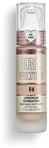 Makeup Revolution, Irl Filter, Longwear, Fond de Teint, F4, 23ml