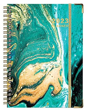 2023 Jan.- Dez. Tragbar Notizbuch Timer 2023 A5 Familienplaner Kalender 2023 Terminkalender, Wochenplaner, Wochenkalender 158x217mm (A)