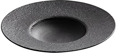 BNNP Plateaux à Sushis Assiette de Service Plateau de Service marbré givré Restaurant gastronomique Restaurant Spaghetti Assiette Creuse Assiettes de Pâtes (Color : A, Size : Large)