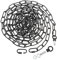 PATIKIL 19 Feet Lighting Chain for Hanging Lamp, Chandelier Chain Light Fixture Chain Load Capacity 65 Lbs for Pendant Light, Ceiling Fan, Black