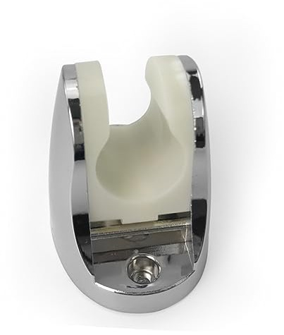 Soporte para Cabezal de Ducha de Pared Ajustable, Abs y Metal Plata | Reutilizable, Ángulo Regulable, Ligero y Resistente, para Instalación en Ducha