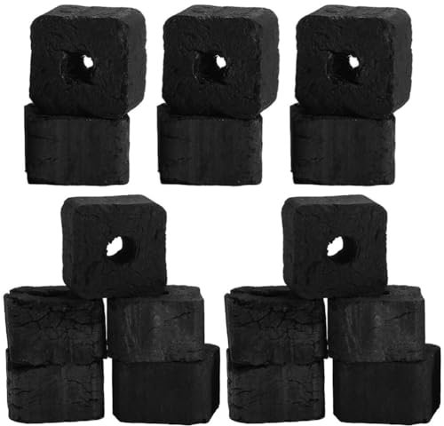 Happyyami Carbon Vegetal para Barbacoa Briquetas Ecológicas De Bambú 1 Bolsa De Pastillas Multifunción