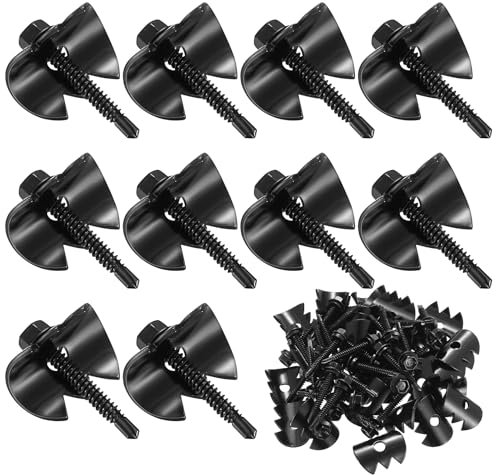 33 Pcs Wires Fencing Staples Screws, Fence Staples for Wire Mesh Woven Fences, Reusable Wire Netting Staples Fasteners with Serrated Claws for Mesh and Woven Fencing, Replaces Usual Fence Staples