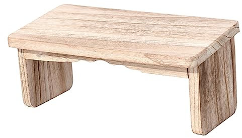 GAROZATION Meditationsstuhl Zen Hocker Meditationsbank Kniesitzhocker Holzklappbar rutschfest Leicht Für Buddhisten Und Haushalt