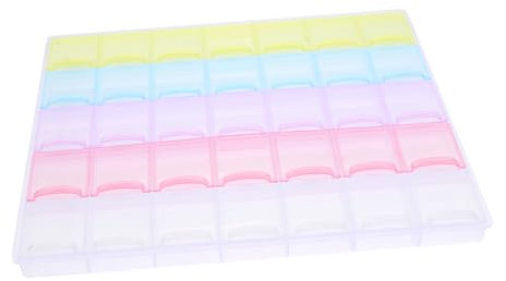 BELLIFFY Fächer Box Diamant Bild Werkzeug Perlen Strass Lagerung Fall Ausgewähltes Kunststoffmaterial Leicht Zu Sehen Tragen