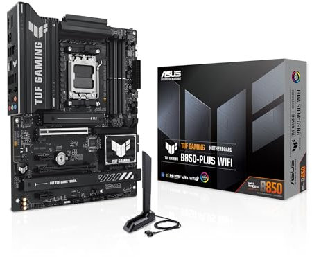 ASUS TUF Gaming B850-PLUS WiFi Mainboard Sockel AMD AM5 (AMD B850, ATX, PCIe 5.0, WiFi 7, 2X PCIe 4.0 M.2, Aura Sync)