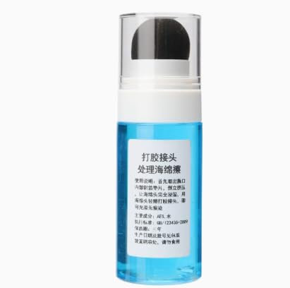 Allisway Glättmittel für Silikonfugen mit Schwammkopf, Fugenglätter mit Mehreren Winkeln, Silikonabzieher Fugenabzieher, Zum Glätten Von Frischen Fugendichtstoffen, Schöne Fugen, 50 Ml