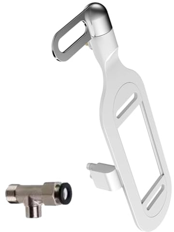 Gramigg Bidet-Aufsatz für WC-Sitze Doppel Cool Verstellbare Düse WC Waschen Buttock Connector Bidet Aufsatz
