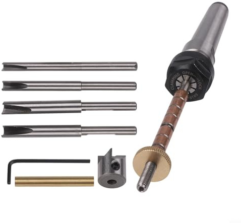 Juego de 8 mandriles de giro de bolígrafo con broca de 7 mm, kits de bolígrafo de torneado de madera para torno, compatible con carpintería y máquinas CNC, incluye Sha de corte
