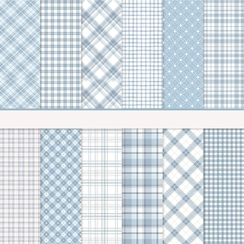 MerwDeeyt 36 Blat Scrapbook Papier 30x30 cm Bastelpapier mit Muster (Blau) | Doppelseitiges Motivpapier Bunt Dekorpapier für Journal Scrapbooking Fotoalbum Dekoration