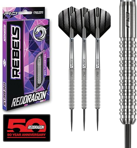Rebel 21g - Tungsten Darts Set with Flights and Stems