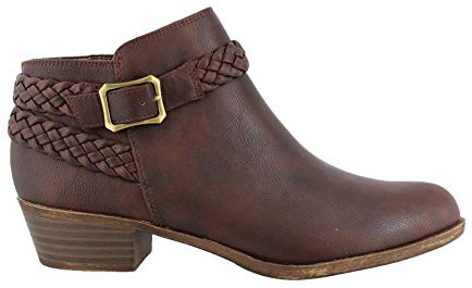 LifeStride womens Adriana Ankle Bootie, Brown, 9 US