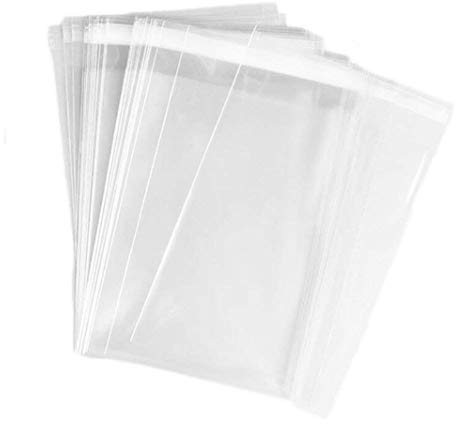 2 X 100 Pcs 4x6 Inches Clear Resealable Cello/Cellophane Treat Bags Good for Snacks Bakery Candy Candle Soap Cookie Poly Bags