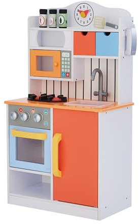 Teamson Kids Giocare A Cucina per Bambini Legno Giocattolo Imitazione TD-11708R
