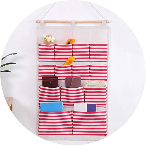 ZHWNGXOlian Bolsa para Colgar De Almacenamiento Paño para Colgar En La Pared Bolsa De Almacenamiento Misceláneas para Colgar Bolsa De Almacenamiento Sin Arrugas Y Fácil De Limpiar Tamaño 45x70cm