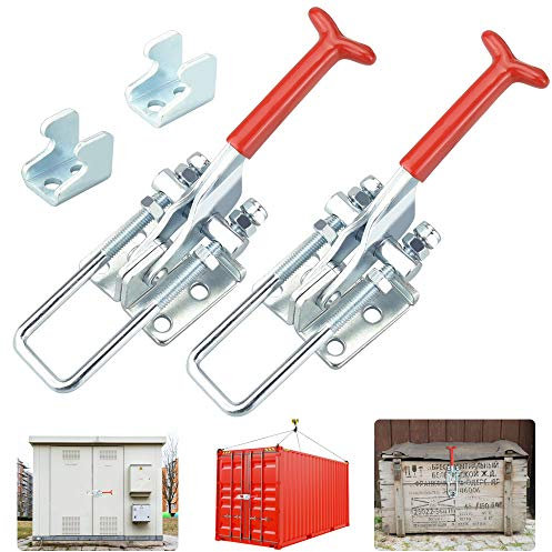 OLRWSLG 2 Stück Kniehebelspanner Metall GH-431 Spannschnäpper Verstellbar Spannverschluss Hebelverschluss Vertikaler Handwerkzeuge für Koffer, Schubladen, Schränke