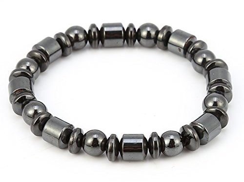 Elegante Pulsera de Piedra Negra para Hombres Y Mujeres