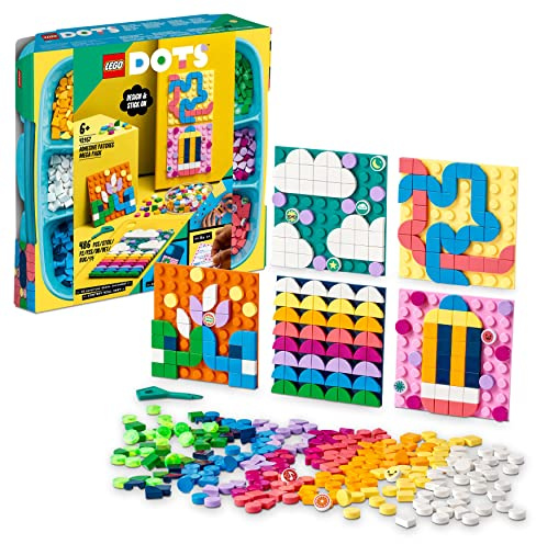 LEGO DOTS Adhesive Patches Mega Pack 41957 DIY Craft Kit; A Fun Arts-And-Crafts Activity That Inspires Creativity; Makes an Imaginative Personalised Design Gift for Crafts Lovers Aged 6+ (486 Pieces)