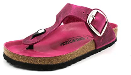 Birkenstock Gizeh Big Buckle Festival Fuchsia, Oiled Leather Rosa 37