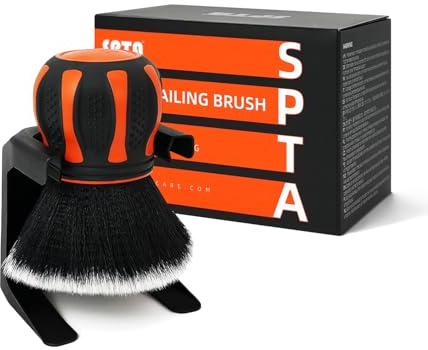 Detaillierungsbürsten Set, Auto Detail Brush Größen Premium-Naturhaar-Mischfaser-Kunststoffgriff Auto-Detailbürsten zum Reinigen von Rädern, Motor, Innenraum, Lüftungsschlitzen -BRFCD18