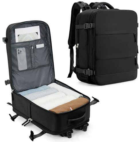 SZLX Handgepäck Rucksack Easyjet Handgepäck 45x36x20 Laptop Rucksack mit Schuhfach für Herren Damen