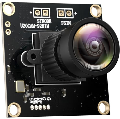 InnoMaker Module de caméra USB 2.0 UVC 1 m Obturateur mono-capteur OV9281 720p 120 fps avec pilote UVC Déclencheur externe stroboscopique pour Raspberry Pi Jetson Nano ordinateurs Windows Linux
